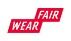 Fair Wear Foundation logo displayed on Out Now!'s website, emphasizing the brand’s dedication to fair labor practices and ethical production in its LGBTQ+ fashion collection.